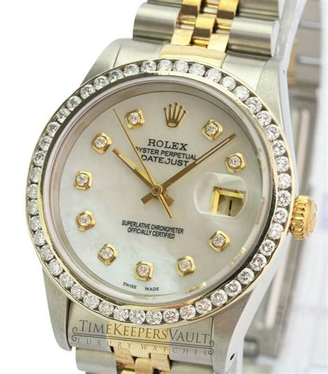 ebay rolex datejust 36mm|Rolex 36mm Datejust diamond bezel.